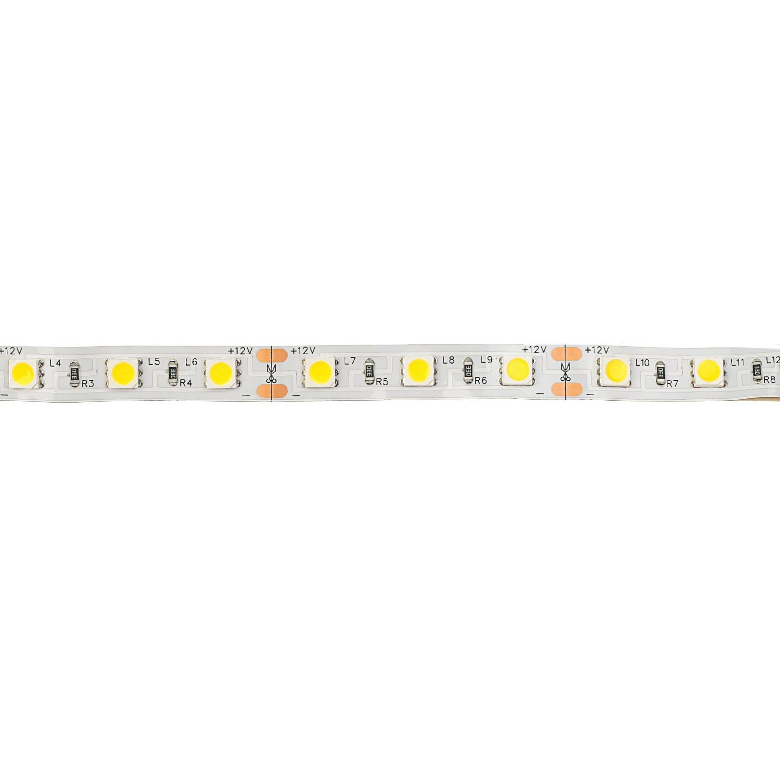 Светодиодная лента Ecola STD, 12В, SMD5050, 5 м, IP20, 14.4Вт/м, 60 LED/м, 2800К - фотография № 7