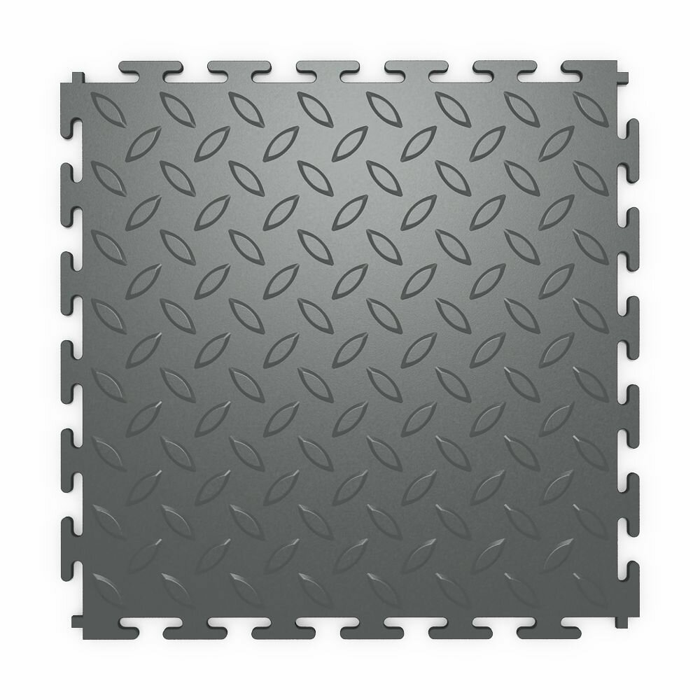 Плитка ПВХ модульная на пол LT mini silver Diamond PVC 250X250X5мм 43 класс