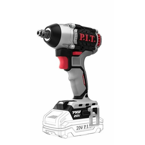 Гайковерт ударный бесщеточный аккумуляторный PIT PIW20H-300B SOLO без АКБ и ЗУ на системе OnePower электроинструмент подарок на день рождения мужчине любимому папе дедушке парню 554000₽