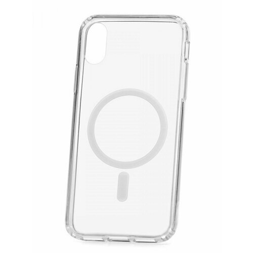 Чехол для Apple iPhone X/XS Kruche MagSafe Acryl Crystal/магсейф/на Айфон/противоударный/защитный/Маг Сейф для держателя/поддержка быстрой зарядки
