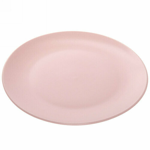 Тарелка керамическая 26см «Матовая глазурь» розовая