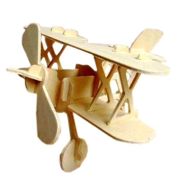 Сборная деревянная модель Wooden Toys Аэроплан - фото №8