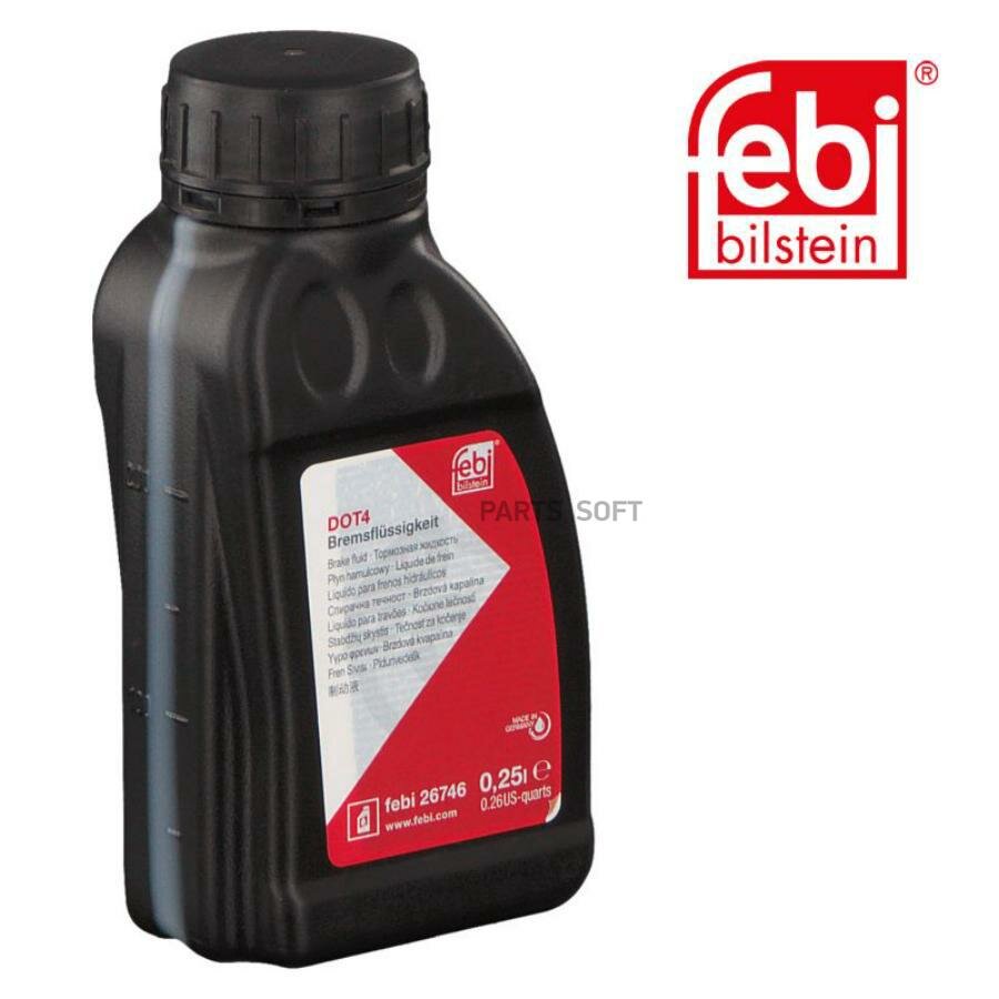 Жидкость тормозная febi brake fluid dot4 025 л 26746