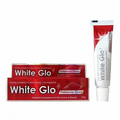 Зубная паста WHITE GLO отбеливающая, профессиональный выбор, 24 г