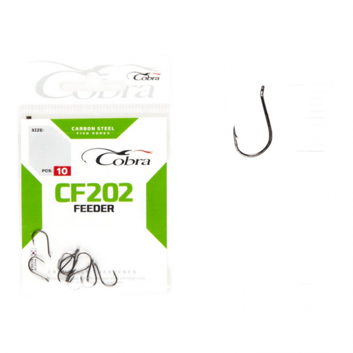 фото Крючки cobra feeder master сер. cf202 разм. 010 10шт