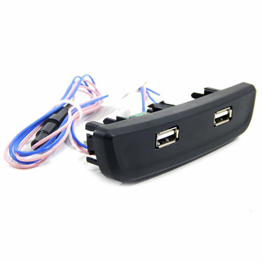 Автомобильное зарядное устройство штат в подлокотник штат USB 2.0 2х2 для автомобилей Lada Vesta / Лада Веста штат