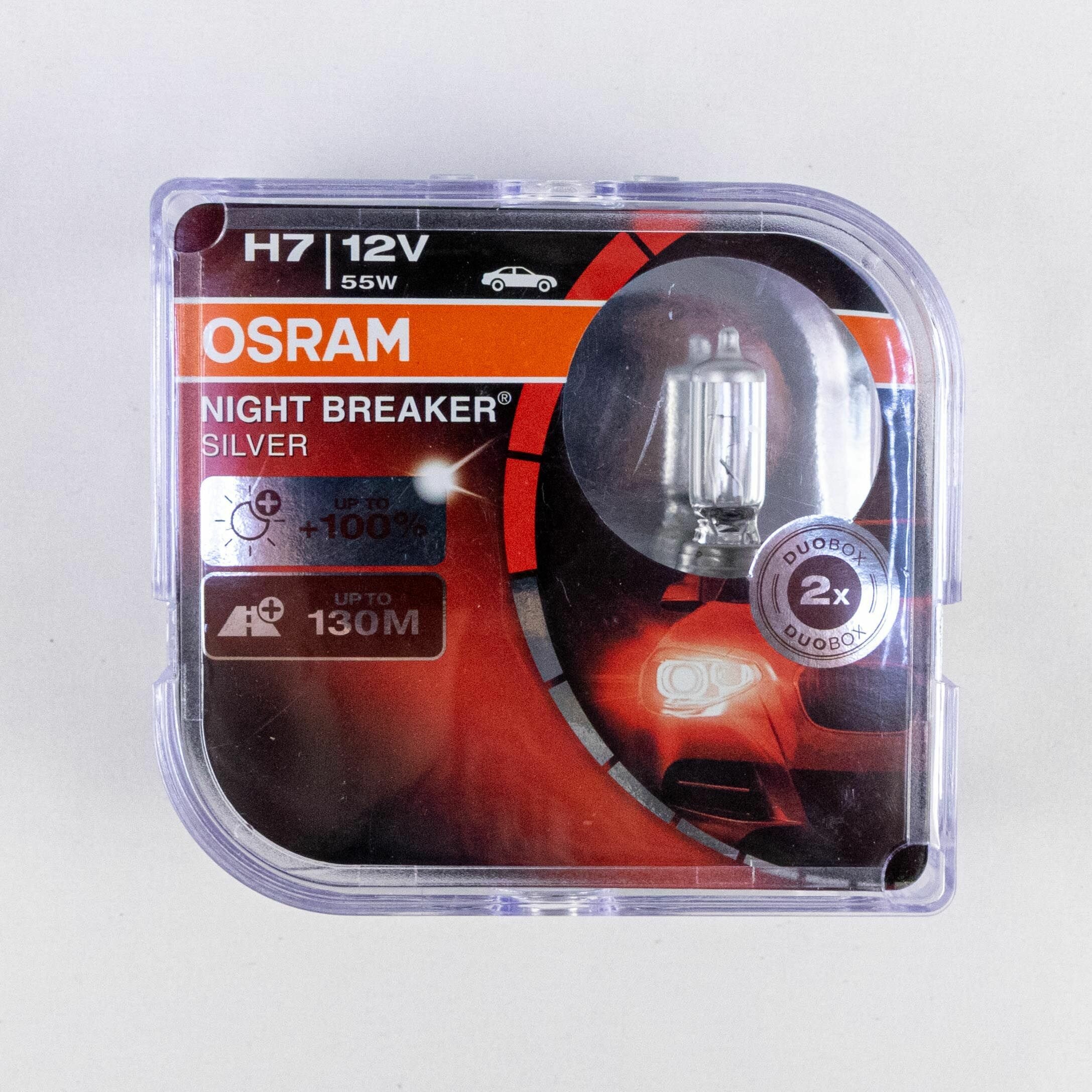 OSRAM H7 12V- 55W (PX26d) (+100% света+серебр.диз.) Night Breaker Silver 2шт - фото №2