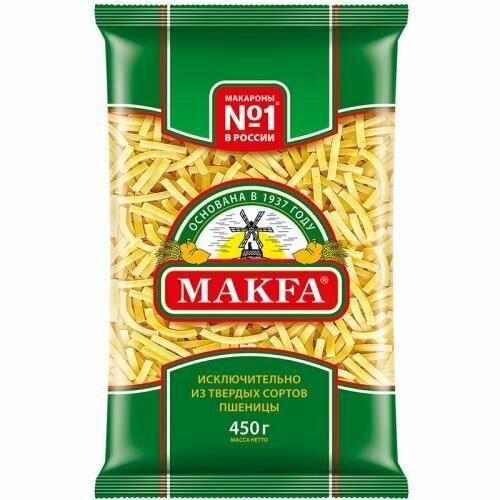 Макаронные изделия Makfa лапша, 450 г, 5шт