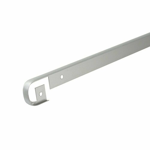 Планка Т-образная для столешниц 26-28 мм матовый хром алюминий 440₽