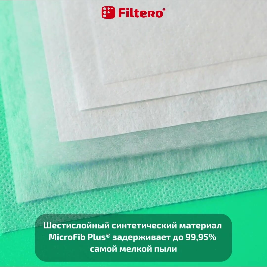 Мешки-пылесборники Filtero SAM 03 Allergo, для пылесосов SAMSUNG, 4 штуки, моторный и микрофильтр — фото 1