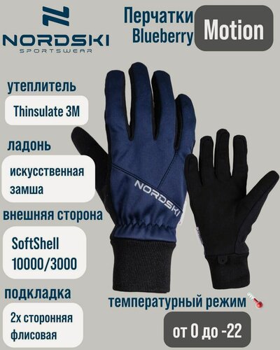 Изображение товара Перчатки Nordski Motion Blueberry WS NSU267021, XXL
