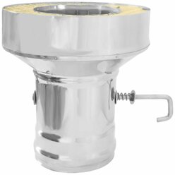 Старт-сэндвич c шибером (AISI 430/0,8мм) (ММ) диаметр дымохода: 150х250 мм
