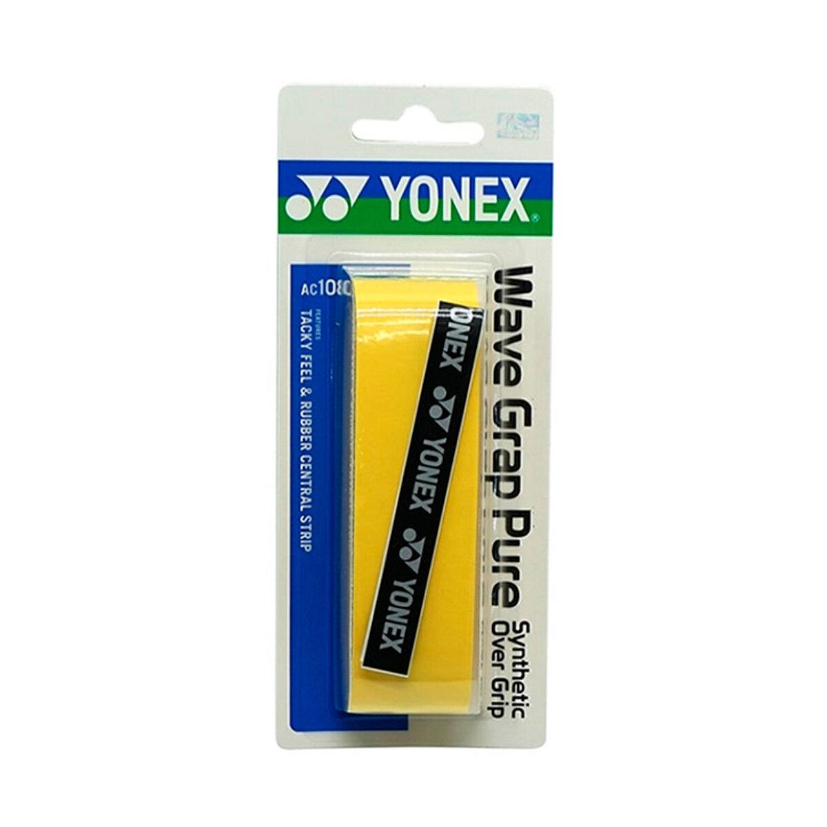 Обмотка для ручки ракетки Yonex Overgrip AC108WEX Wave Grap Pure x1 Yellow