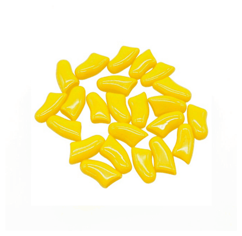 Антицарапки Колпачки на когти для кошек 40 шт. желтые