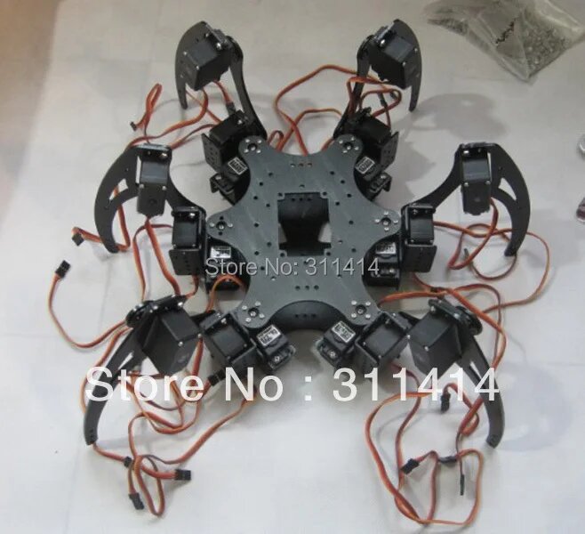 Hobbyangel Роботизированный комплект Hexapod Spider Six 3DOF Legs Robot Frame Kit, Унисекс