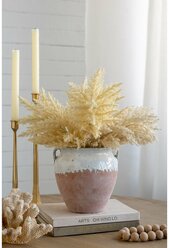 C6070 Ваза с ручками 21х20х20см, керамика, коричневая, Glasar