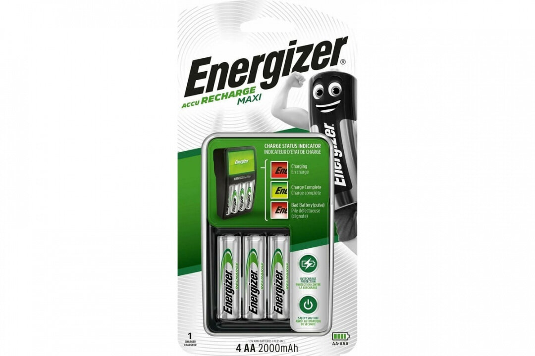 Зарядное устройство для аккумуляторов AA/ AAA Energizer Maxi Charger 4xAA 2000mAh