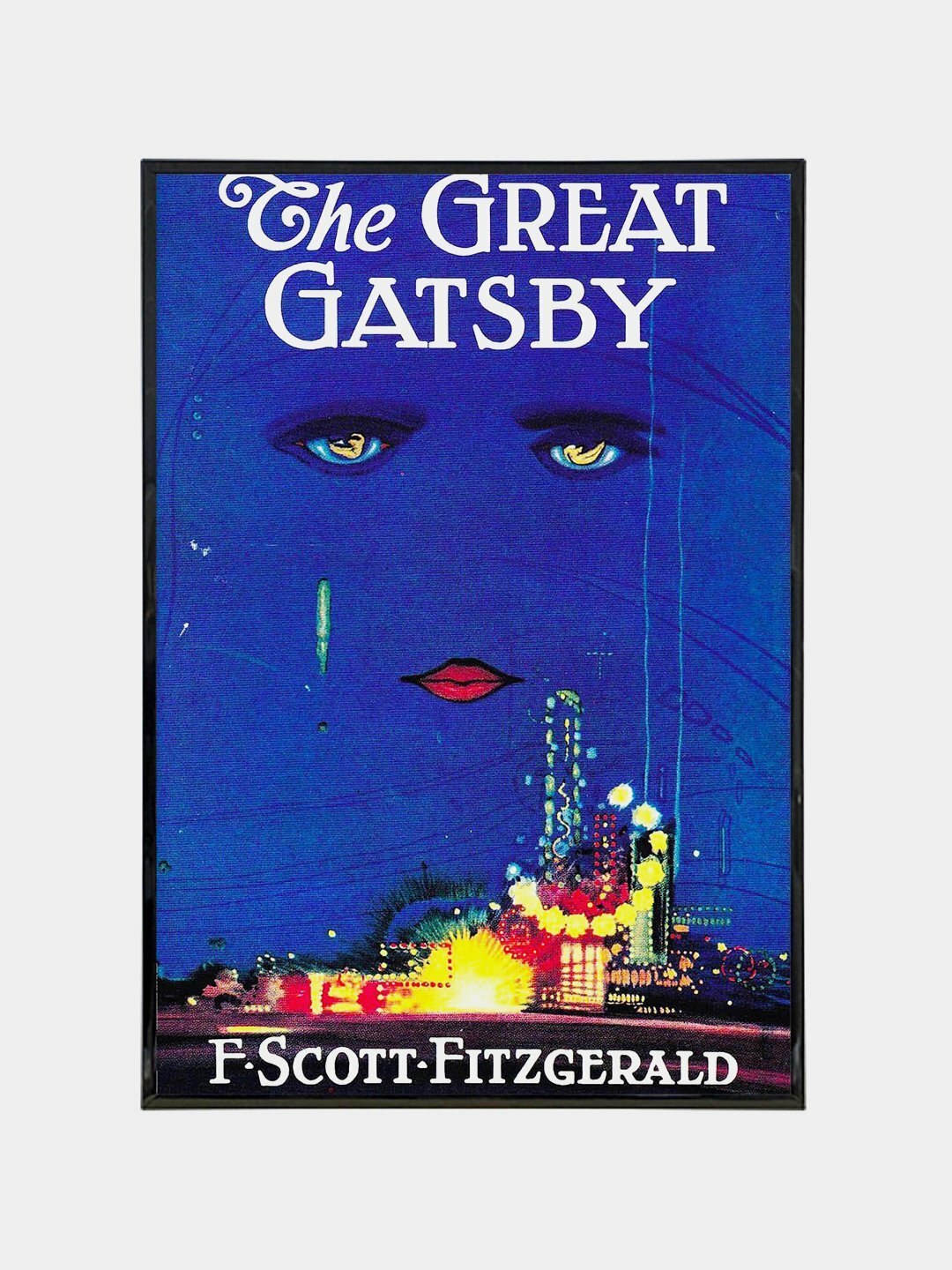 Книга F. Scott Fitzgerald "The Great Gatsby" роман о любви, мягкий переплет, А5, 192 стр Оригинал