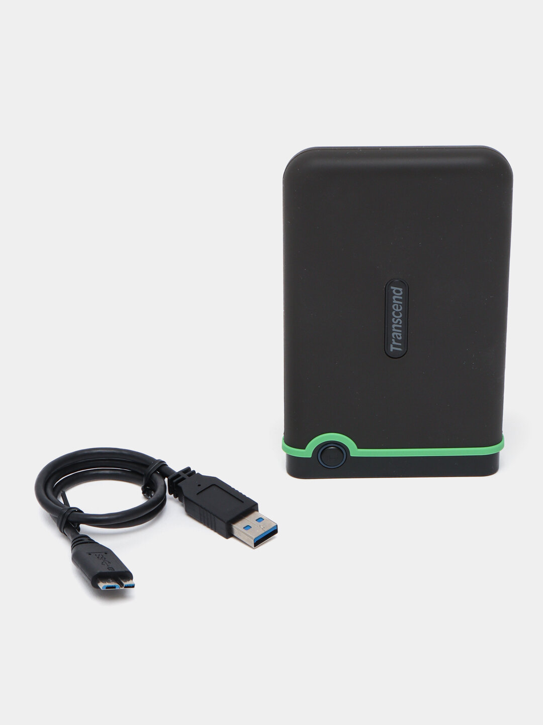 Внешний диск Transcend 2TB StoreJet 25M3, на 3 уровня защиты, зелёный/чёрный — фото 1