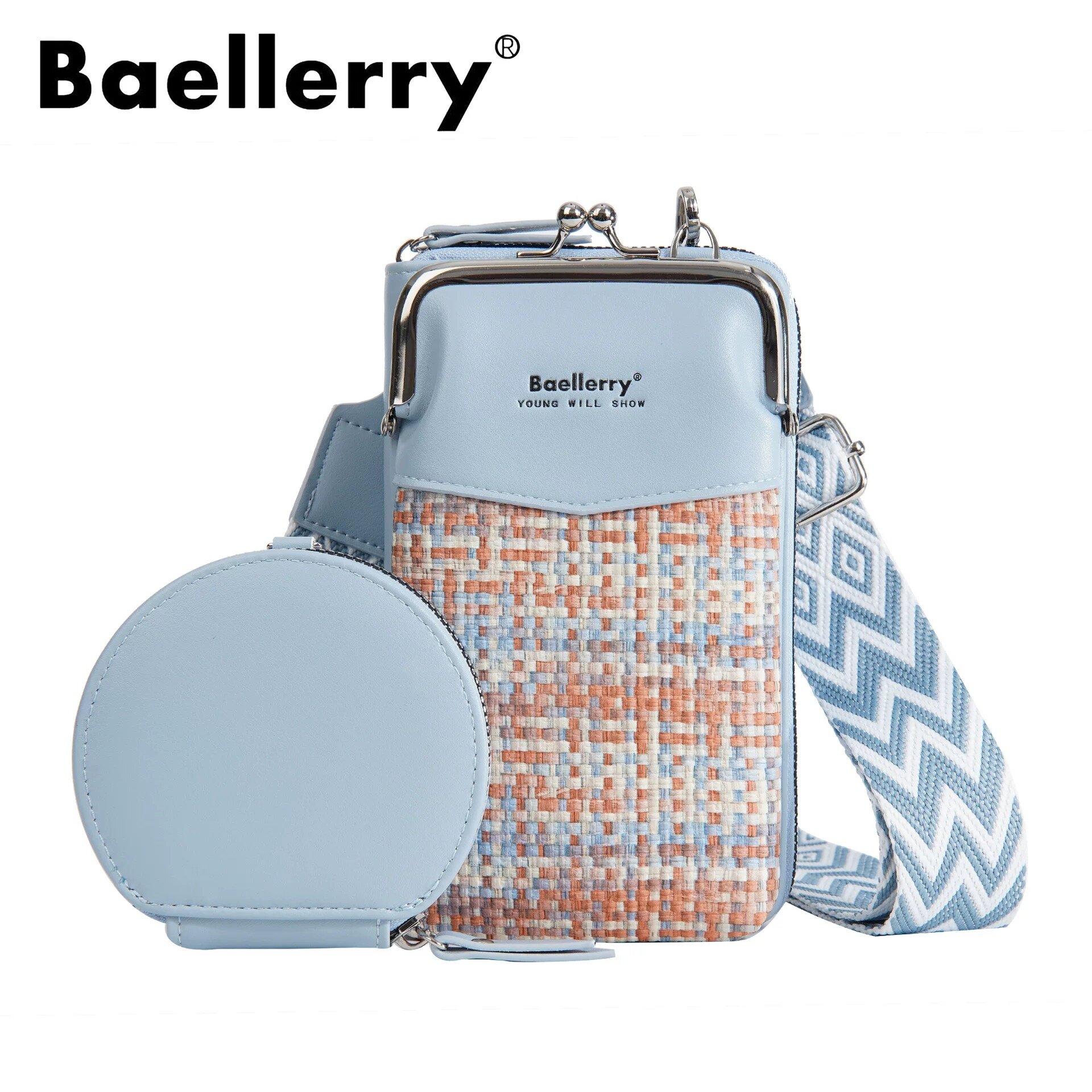 Сумка кросс-боди  Baellery, голубой