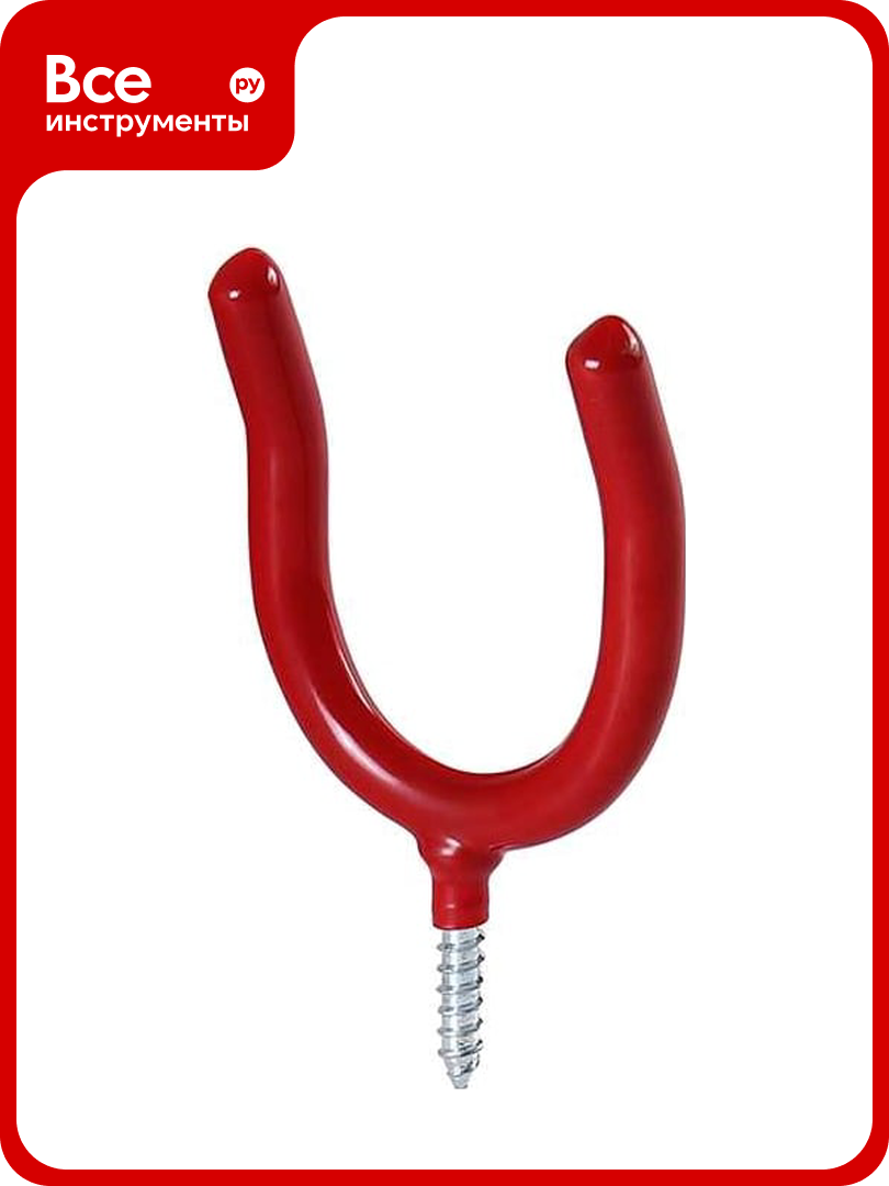 Крепежный крючок для гаража Larvij держатель садовый для инвентаря крючок настенный 50х70 мм максимальная нагрузка 10 кг LG035S