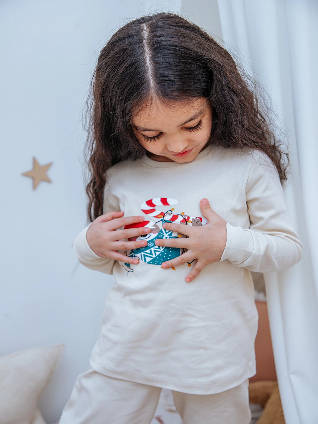 Пижама neo, размер 116, молочный — фото 1