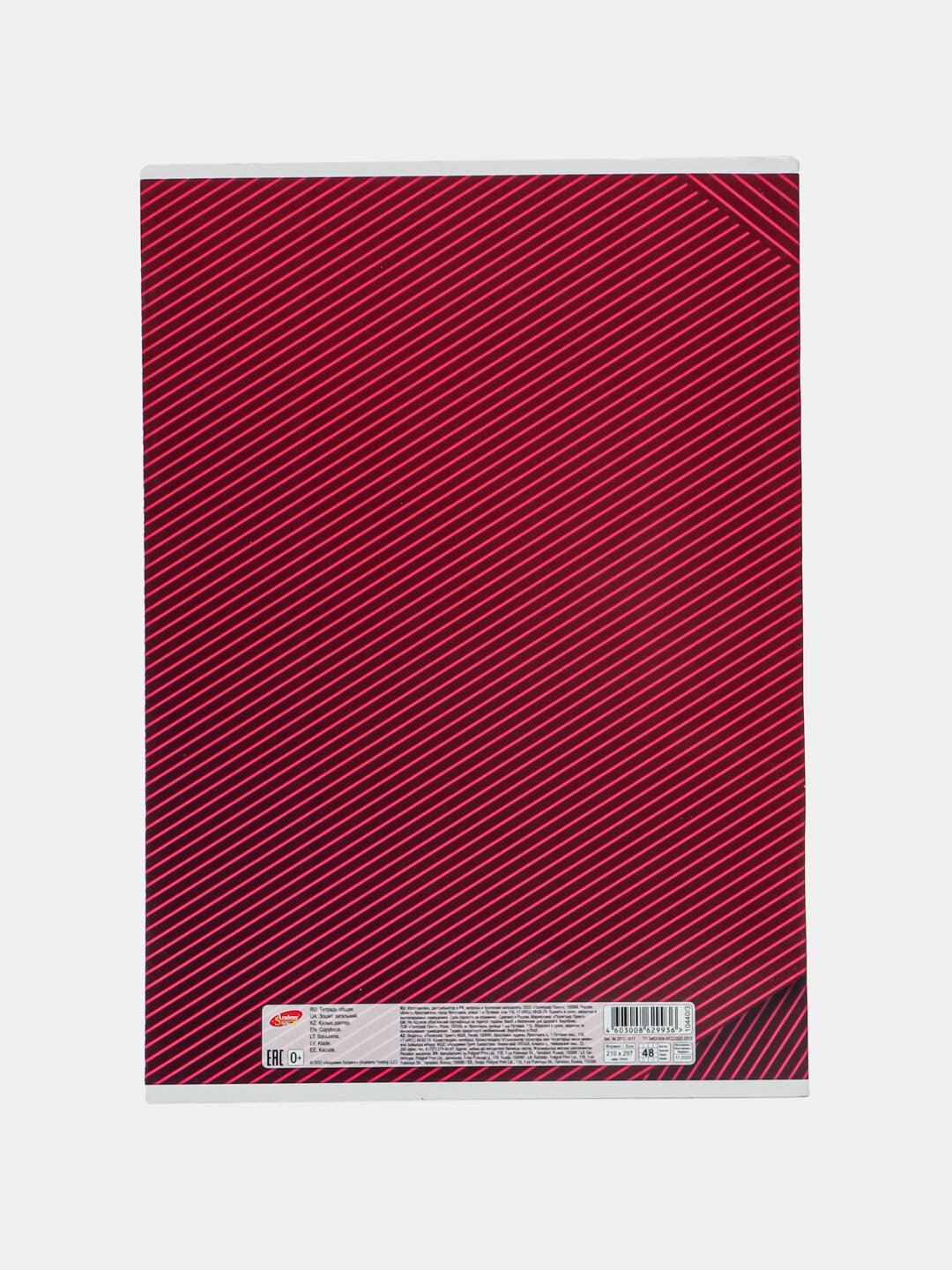 Тетрадь 48 листов, А4, 10440/3-EAC, монохромная геометрия — фото 1