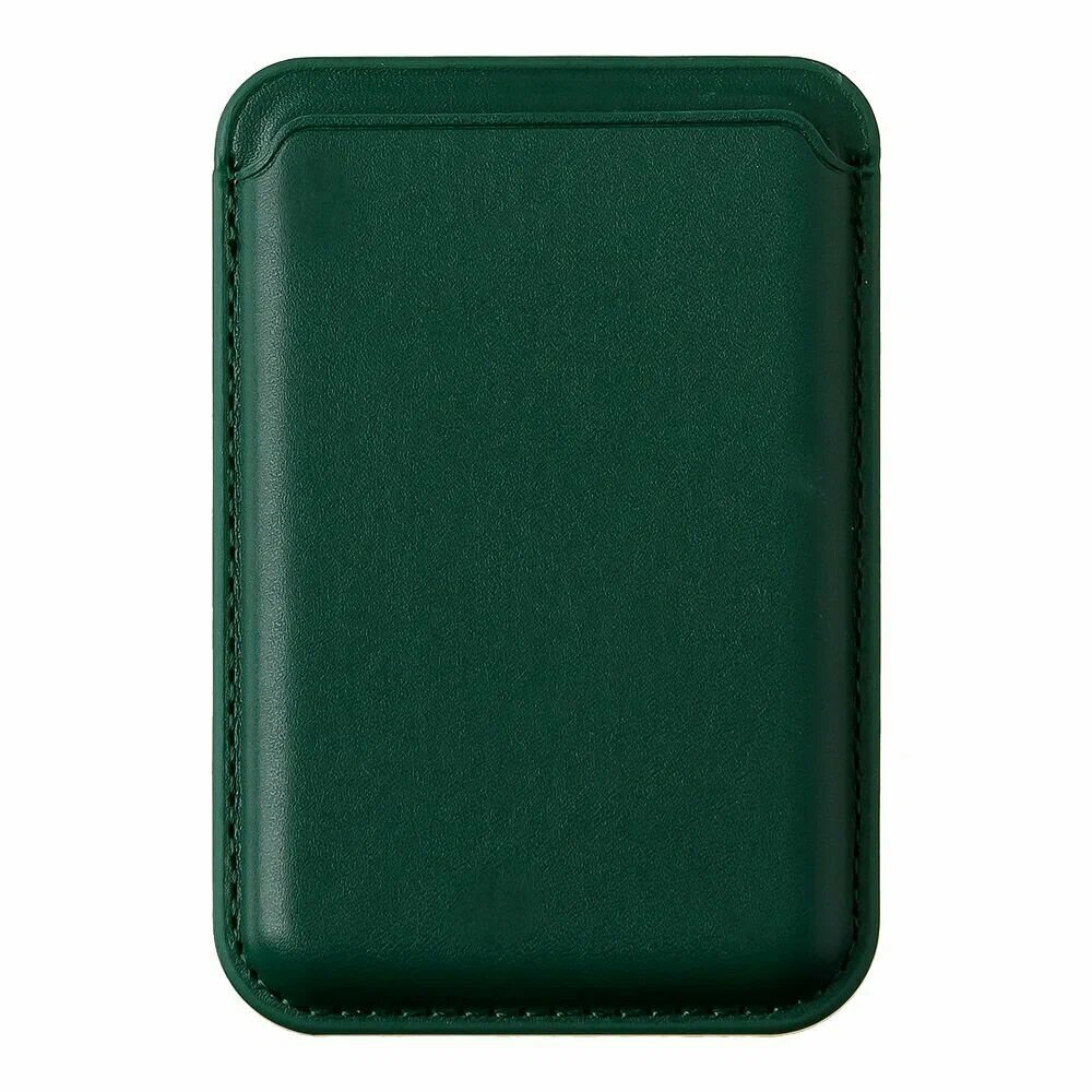 Картхолдер, для iPhone, MagSafe, Leather Wallet, магнитный, зелёный