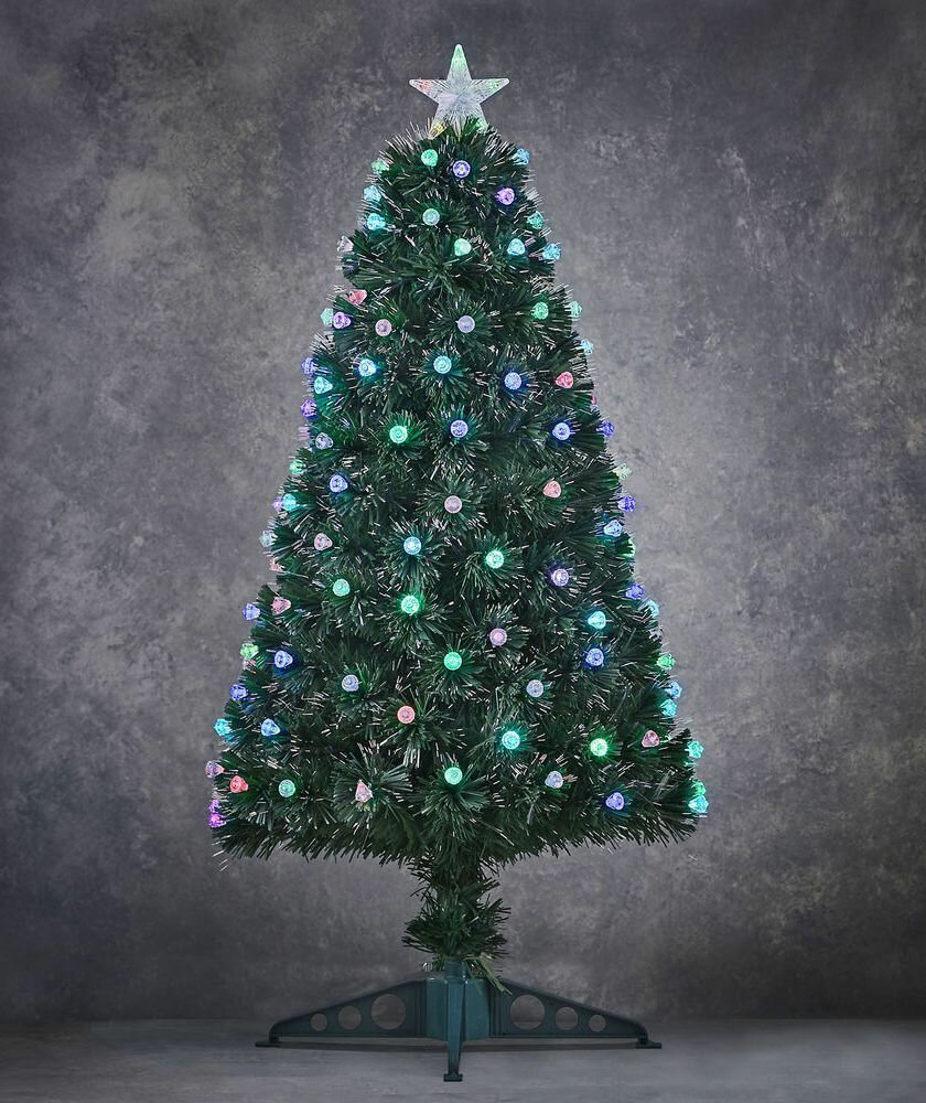 Светящаяся оптоволоконная ёлка минди, 95 разноцветных LED-огней, 90 см, Edelman 1051977