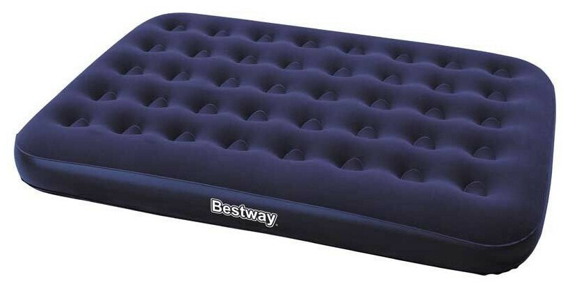 Двуспальный надувной матрас Bestway 67287 Flocked Air Bed + насос (191х137х22см)