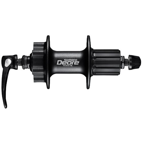 Втулка задняя SHIMANO Deore, M525A, 32 отверстия, 8/9ск, QR 168мм, 6-болтов, черная