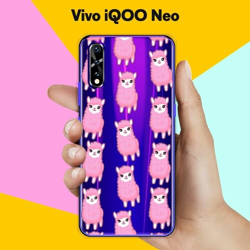 Силиконовый чехол на Vivo iQOO Neo Ламы / для Виво иКуОО Нео силиконовый чехол на vivo iqoo neo гусь для виво икуоо нео