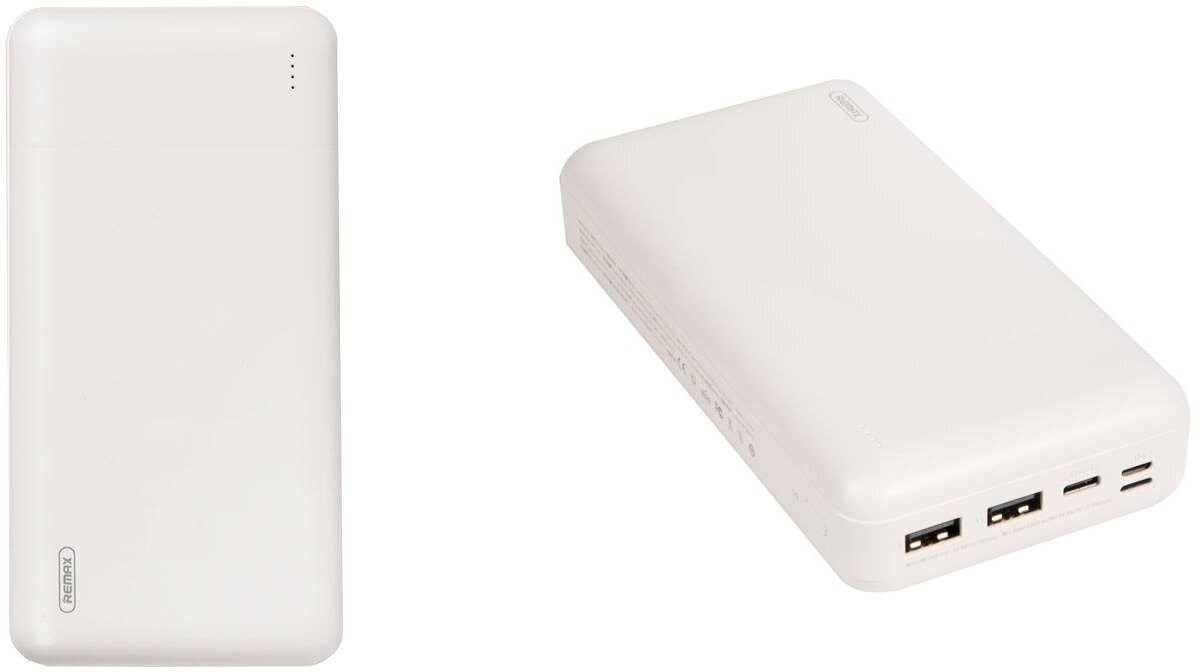 Powerbank / Внешний аккумулятор REMAX RPP-167 Lango Power Bank, 2.1A, (30000mAh), белый