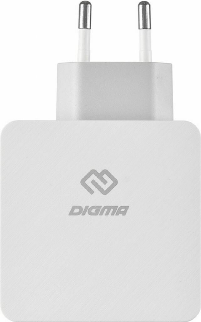 Сетевое зарядное устройство DIGMA , 5.5A, белый - фото №4