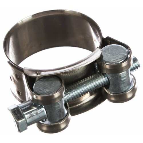 Хомут ленточный с болтом 32-35 W1 оцинкованная сталь 2.1 32-35/18 ГОСТ 28191-89 SIL32-35RB41 Мир хомутов