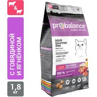 Лучшие Корма ProBalance со вкусом говядины для взрослых (1-6 лет) кошек