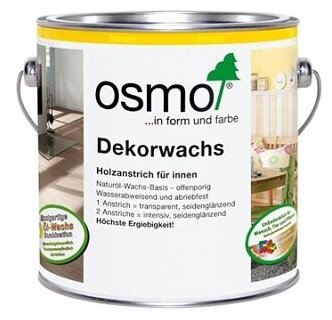 Цветное масло Dekorwachs, шёлк Osmo Осмо 3172 \ 0,125л - фотография № 2