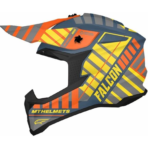 Шлем MT FALCON Energy B3 MX802 (M, Matt Fluo Yellow)