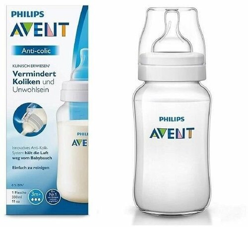 Бутылочка для кормления Philips AVENT SCF816/61 Anti-colic, 3 мес+, 330мл (SCF816/61)