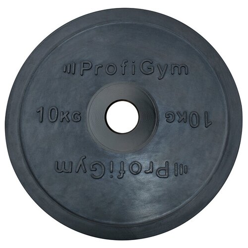 фото Черный олимпийский диск profigym 10 кг - profigym