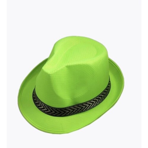 фото Карнавальная шляпа однотонная, цвет зеленый смехторг