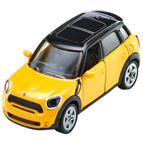 Машинка Siku Mini Countryman (1454) 1:55, 7 см, желтый/черный легковой автомобиль siku mini countryman 1454 1 55 7 см желтый черный