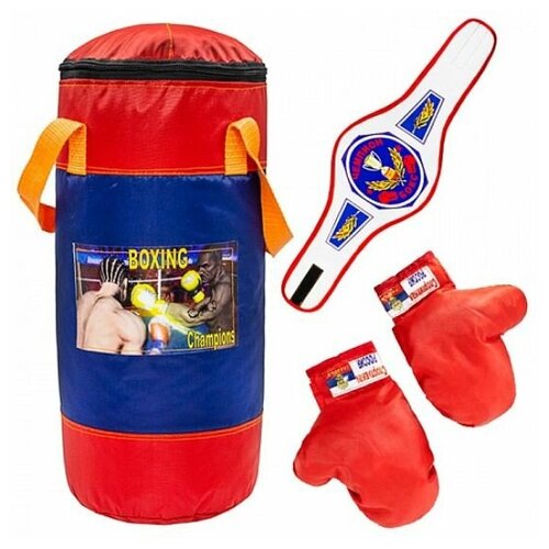 Набор боксерский детский, груша 40 см + перчатки+пояс