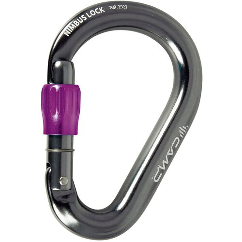 Карабин альпинистский Camp Nimbus Lock, gun metal/fuchsia карабин camp core belay lock gun metal