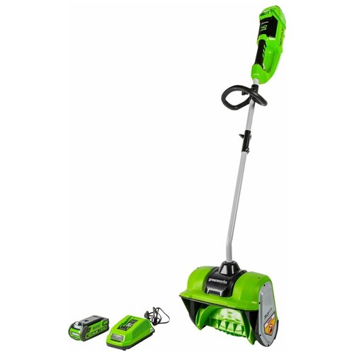Снеголопата аккумуляторная Greenworks GD40SSK2 30 см 40 В АКБ и ЗУ в комплекте 2552300₽