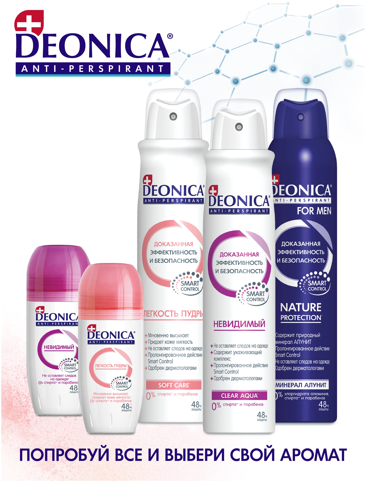 Аантиперспирант роликовый Деоника (Deonica) Atopic Skin 50мл АО Арнест - фото №8