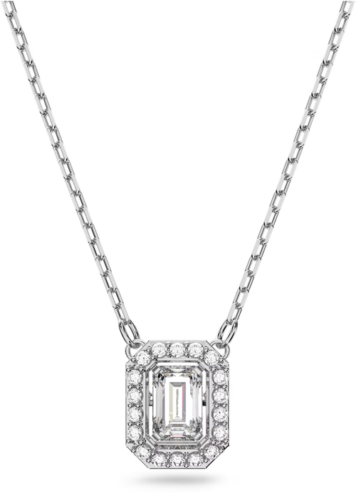 Колье SWAROVSKI, кристаллы Swarovski, длина 38 см, серебряный