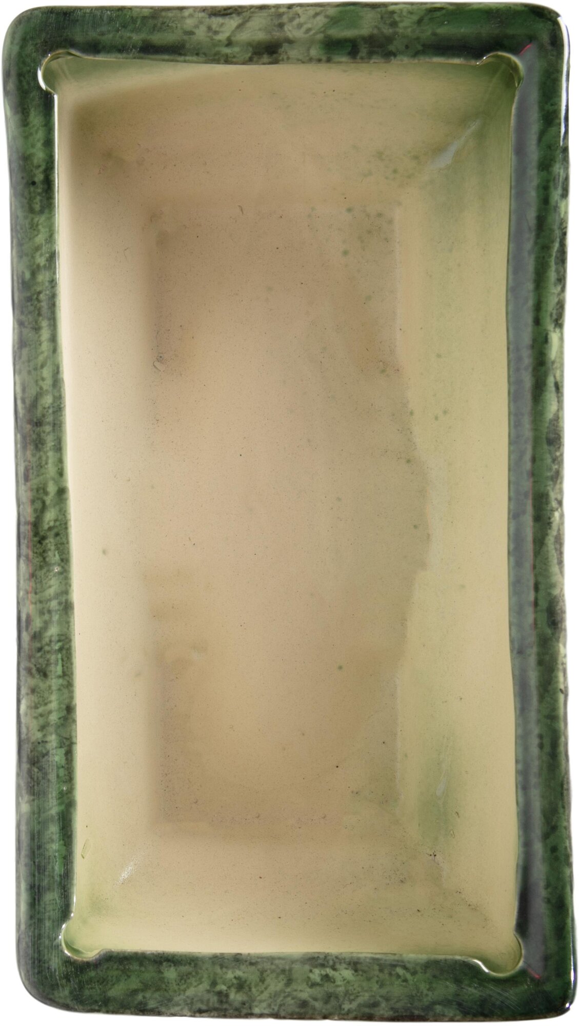Горшок Бонсайница d34 см керамический зеленый