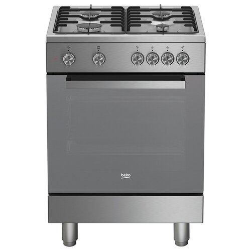 Газовая плита Beko FSG62120DXMCS, серебристый газовая плита fsgt52110dxo 7787182113 beko