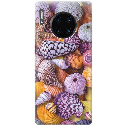 фото Re:paчехол - накладка artcolor для huawei mate 30 pro с принтом "разноцветные ракушки"
